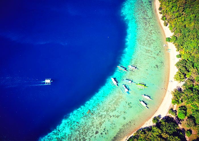 Beautiful Seashore of Banana Island